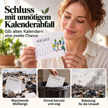 🌱 Pflanzbarer Samenpapier-Kalender 2027 — Erst nutzen, dann anpflanzen