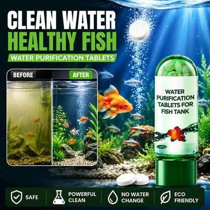 🔥 TOP-ANGEBOT 🔥 Zoremiqa™ Leistungsstarke Wasserreinigungstabletten für Aquarien