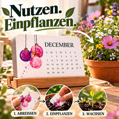 🌱 Pflanzbarer Samenpapier-Kalender 2027 — Erst nutzen, dann anpflanzen