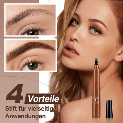 ✨ Wasserfester 4-Spitzen-Stift für Bart & Augenbrauen