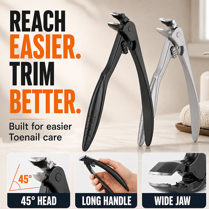 ⏰🔥LIMITED TIME 50% OFF!🔥50K+ SOLD!Curved stainless steel nail clippers – Ergonomic and easy for seniors to use