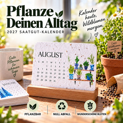 🌱 Pflanzbarer Samenpapier-Kalender 2027 — Erst nutzen, dann anpflanzen