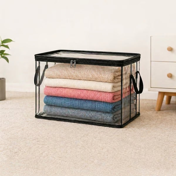 🎁 Transparent Large-Capacity Dustproof & Moisture-Proof Storage Bag – Declutter Your Home Fast ✨ (offer)