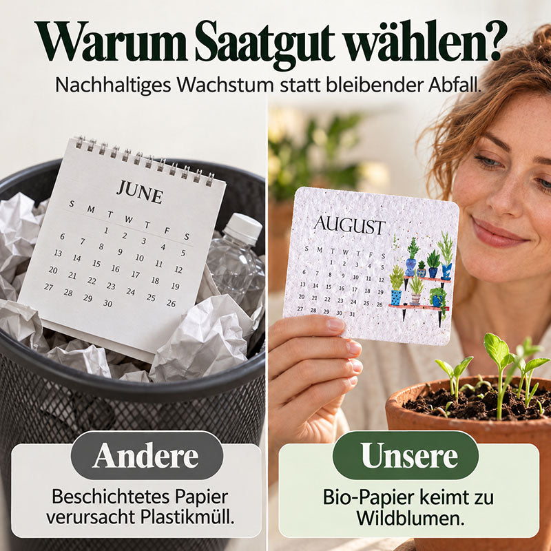 🅱️🌸 Pflanzbarer Samenpapier-Kalender 2027 — Erst nutzen, dann anpflanzen