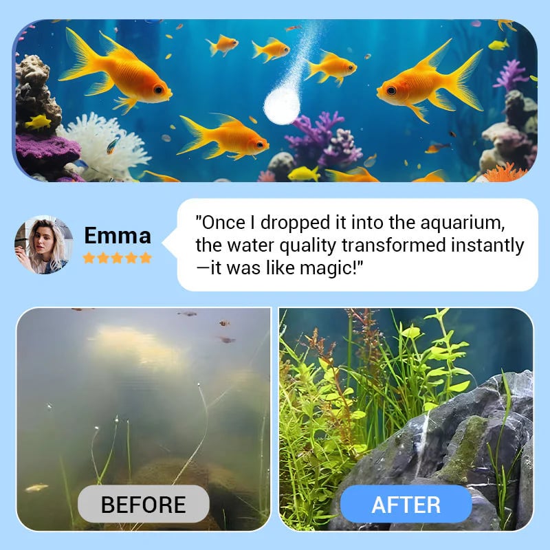 🔥 TOP-ANGEBOT 🔥 Zoremiqa™ Leistungsstarke Wasserreinigungstabletten für Aquarien
