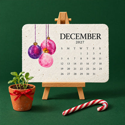 🅱️🎄🇩🇪 Pflanzbarer Samenpapier-Kalender 2027 — Erst nutzen, dann anpflanzen