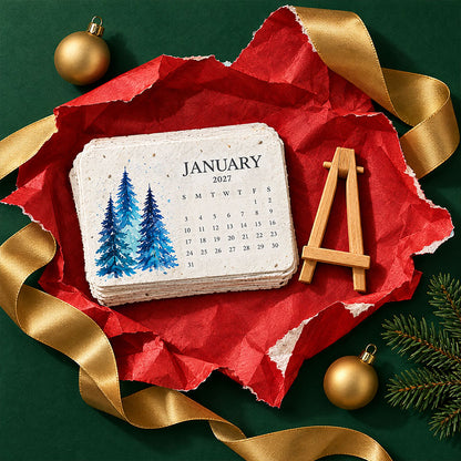 🅱️🎄🇩🇪 Pflanzbarer Samenpapier-Kalender 2027 — Erst nutzen, dann anpflanzen