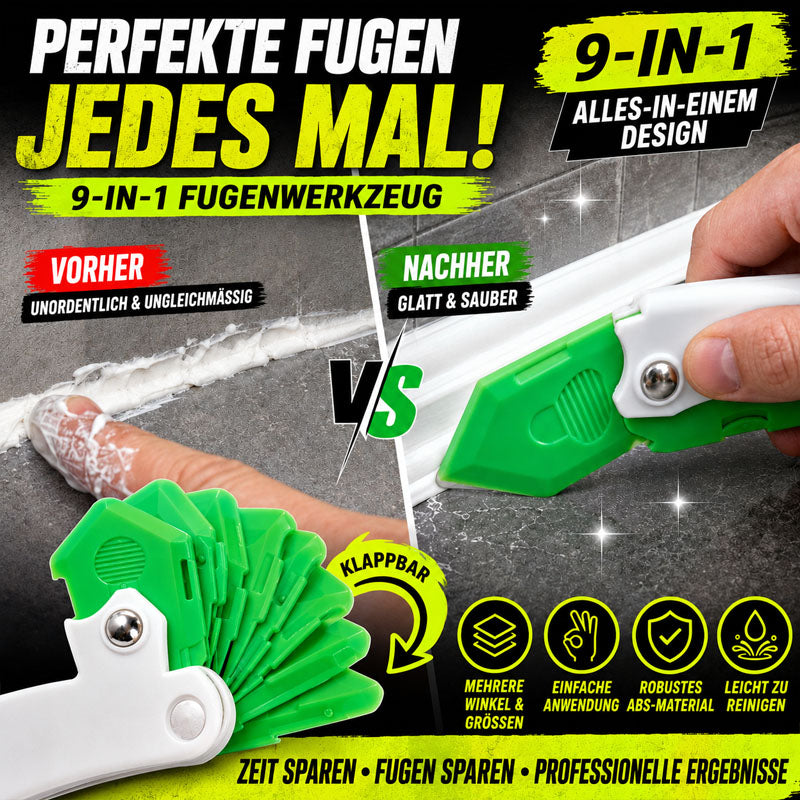 🔥 TOP-ANGEBOT 🔥 Multifunktionales 9-in-1-Spachtel- & Fugenglätter-Werkzeug (offer）