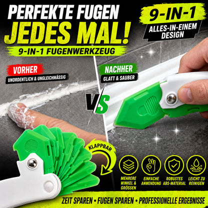 🔥 TOP-ANGEBOT 🔥 Multifunktionales 9-in-1-Spachtel- & Fugenglätter-Werkzeug (offer）