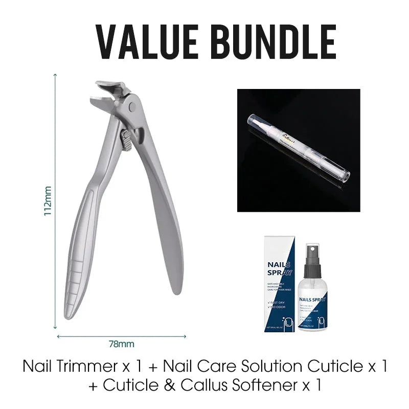 ⏰🔥LIMITED TIME 50% OFF!🔥50K+ SOLD!Curved stainless steel nail clippers – Ergonomic and easy for seniors to use