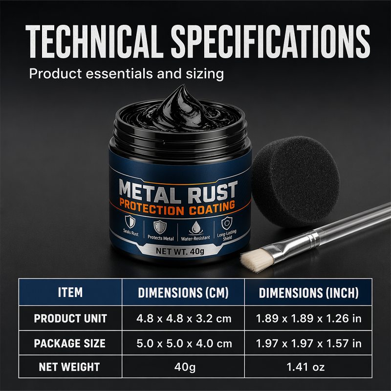 Zoremiqa™ Metall-Reparaturpaste Schwarz | Rostschutz & Oberflächenpflege(OFFER)