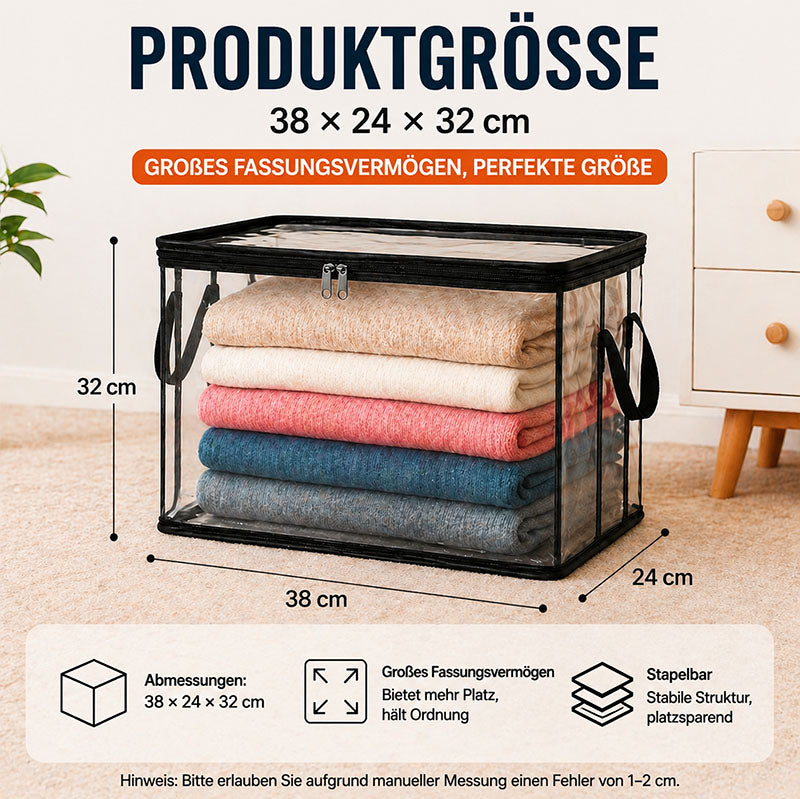 🎁 Transparent Large-Capacity Dustproof & Moisture-Proof Storage Bag – Declutter Your Home Fast ✨ (offer)