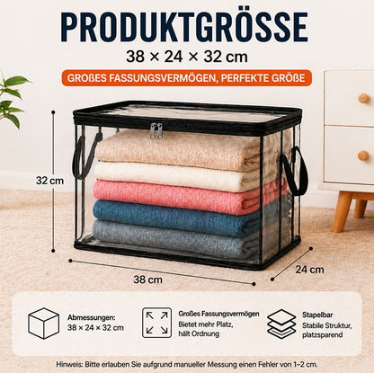 🎁 Transparent Large-Capacity Dustproof & Moisture-Proof Storage Bag – Declutter Your Home Fast ✨ (offer)